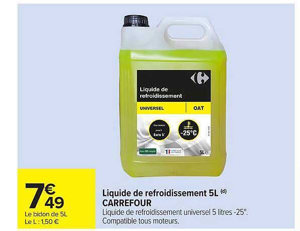 Liquide de refroidissement 5L CARREFOUR