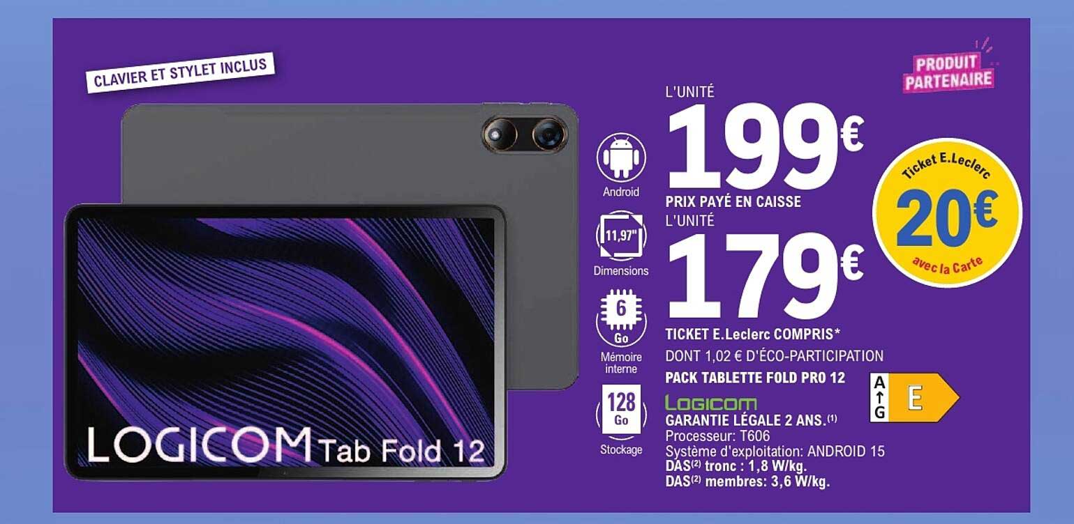 LOGICOM Tab Fold 12