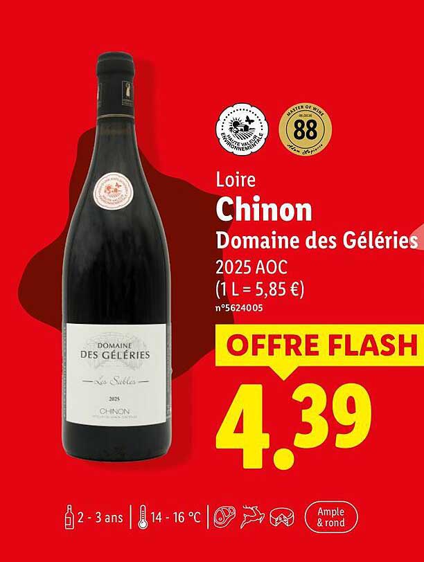 Loire Chinon Domaine des Géléries 2025 AOC