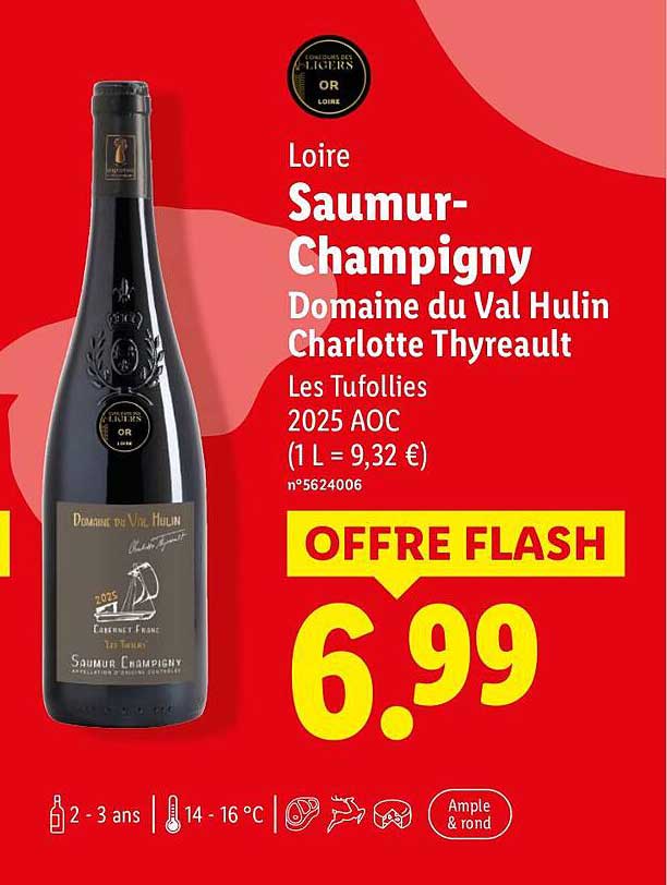 Loire Saumur-Champigny Domaine du Val Hulin Charlotte Thyreault Les Tufollies 2025 AOC