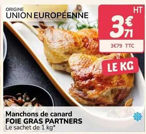 Manchons de canard FOIE GRAS PARTNERS