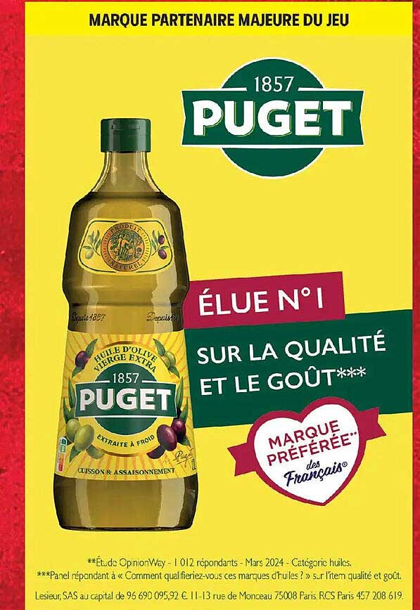 MARQUE PARTENAIRE MAJEURE DU JEU