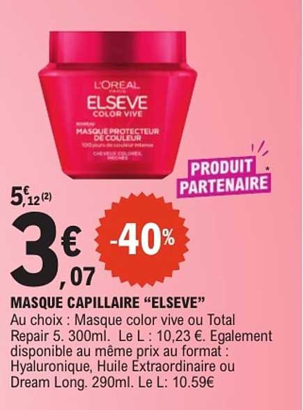 MASQUE CAPILLAIRE “ELSEVE”