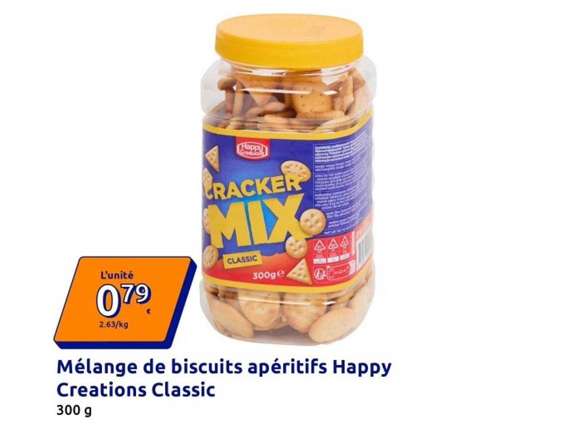Mélange de biscuits apéritifs Happy Creations Classic