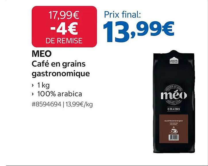 MEO Café en grains gastronomique