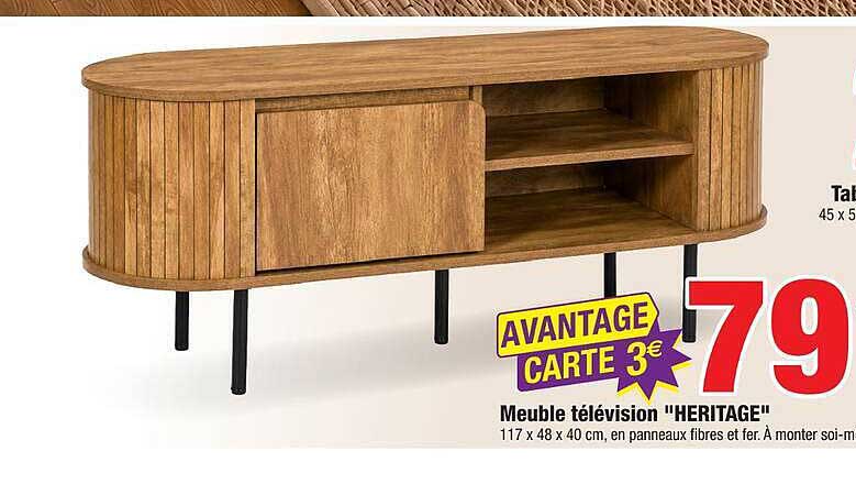 Meuble télévision "HERITAGE"