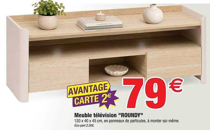 Meuble télévision "ROUNDY"