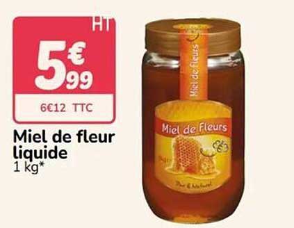 Miel de fleur liquide 1 kg*