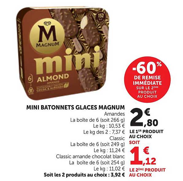 MINI BATONNETS GLACES MAGNUM