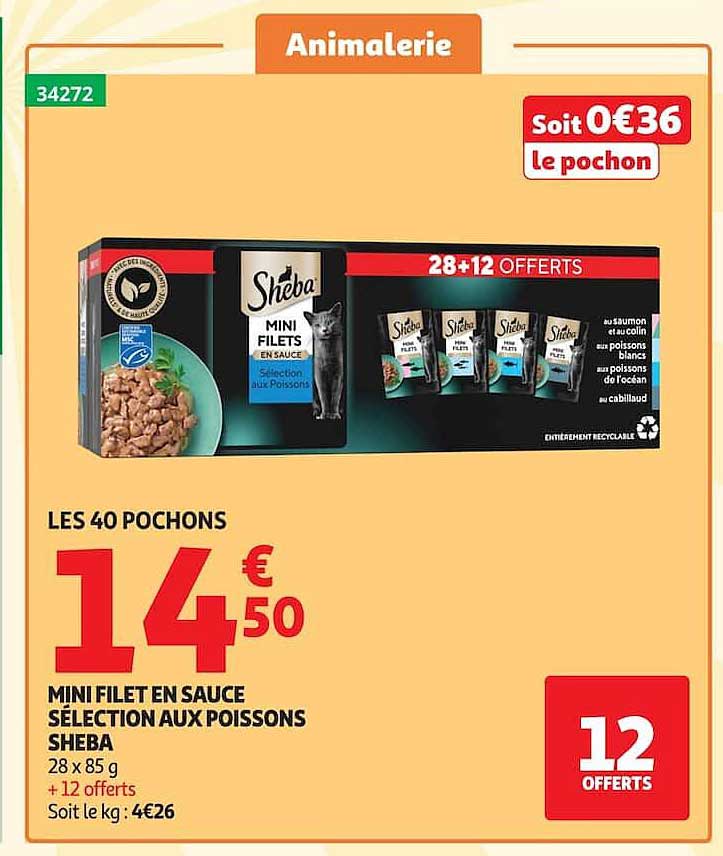 MINI FILET EN SAUCE SÉLECTION AUX POISSONS SHEBA