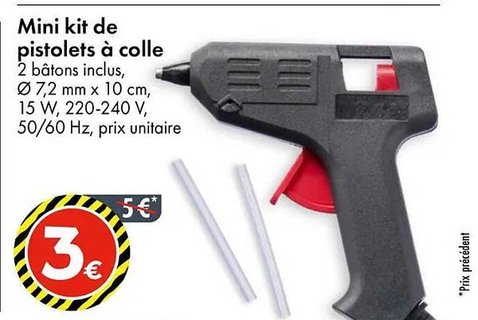 Mini kit de pistolets à colle