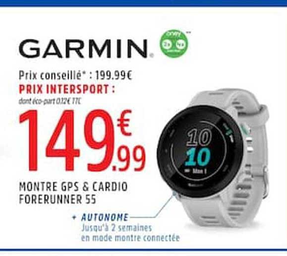Montre GPS & cardio Forerunner 55