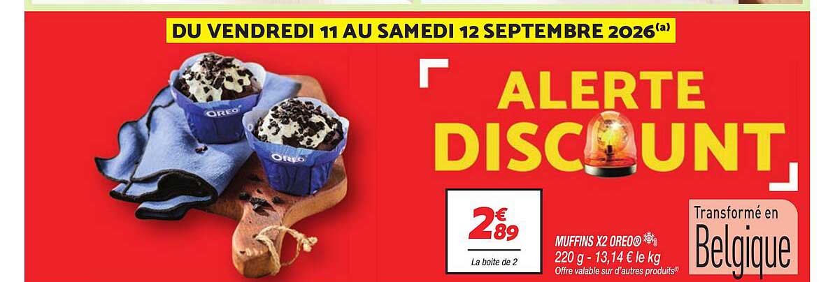 MUFFINS X2 OREO® 220 g