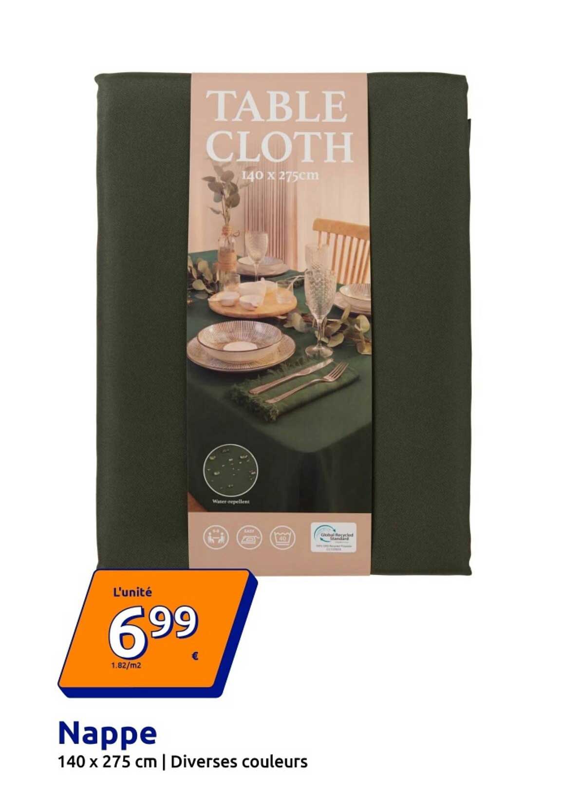 Nappe 140 x 275 cm | Diverses couleurs