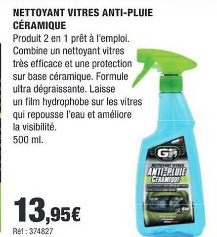 NETTOYANT VITRES ANTI-PLUIE CÉRAMIQUE