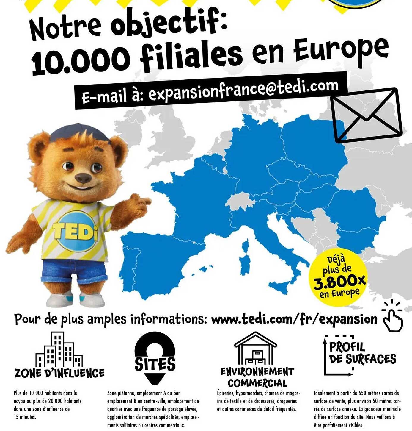 Notre objectif: 10.000 filiales en Europe