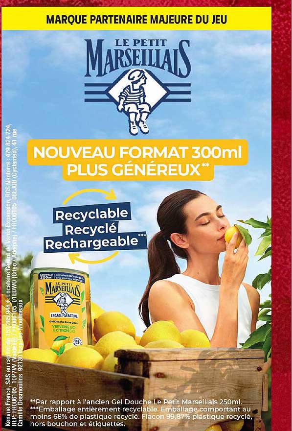 NOUVEAU FORMAT 300ml PLUS GÉNÉREUX
