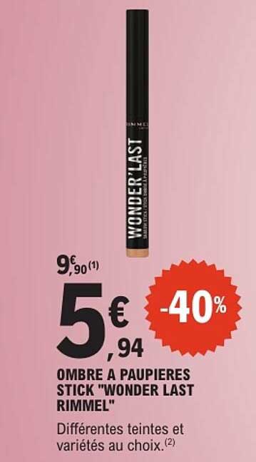 OMBRE A PAUPIERES STICK "WONDER LAST RIMMEL"