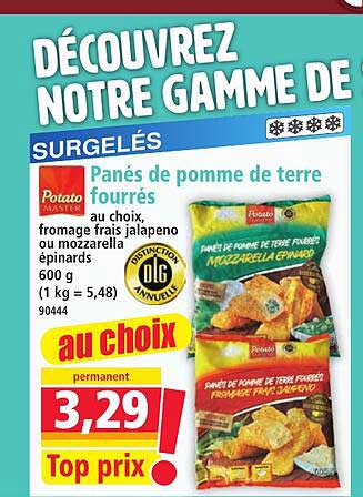 Panés de pomme de terre fourrés