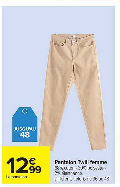 Pantalon Twill femme