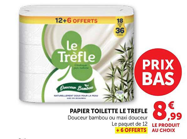 PAPIER TOILETTE LE TREFLE