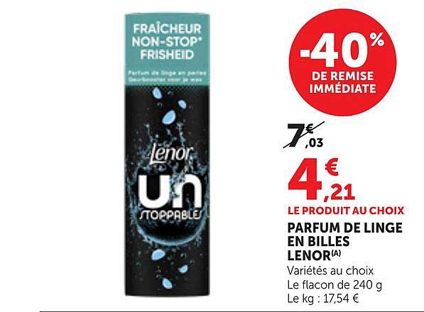 PARFUM DE LINGE EN BILLES LENOR(A)