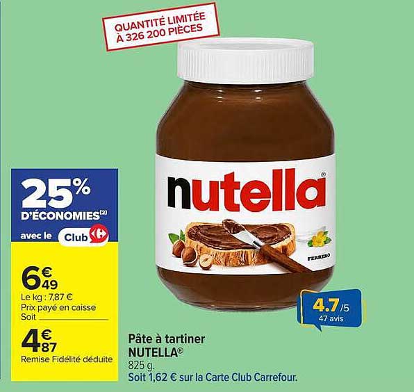 Pâte à tartiner NUTELLA®