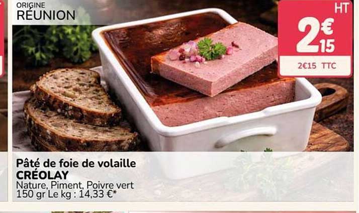 Pâté de foie de volaille CRÉOLAY