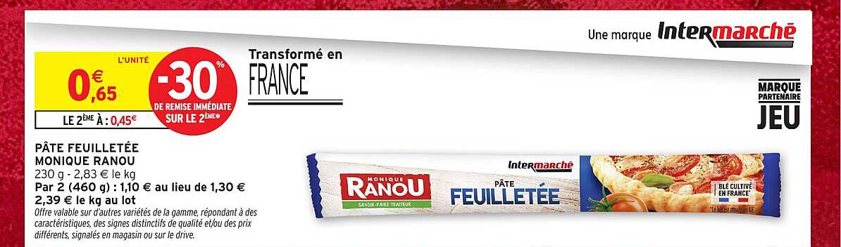 PÂTE FEUILLETÉE MONIQUE RANOU