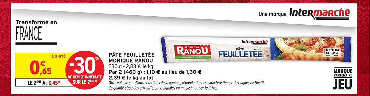 PÂTE FEUILLETÉE MONIQUE RANOU