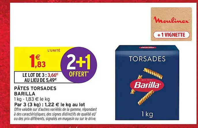 PÂTES TORSADES BARILLA