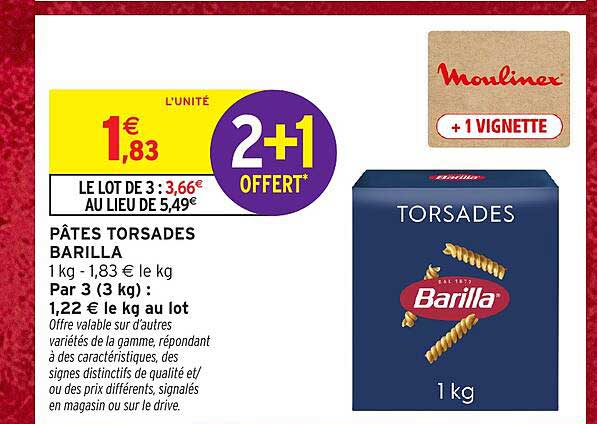 PÂTES TORSADES BARILLA