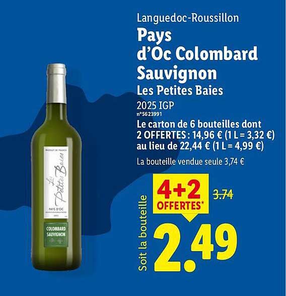 Pays d’Oc Colombard Sauvignon