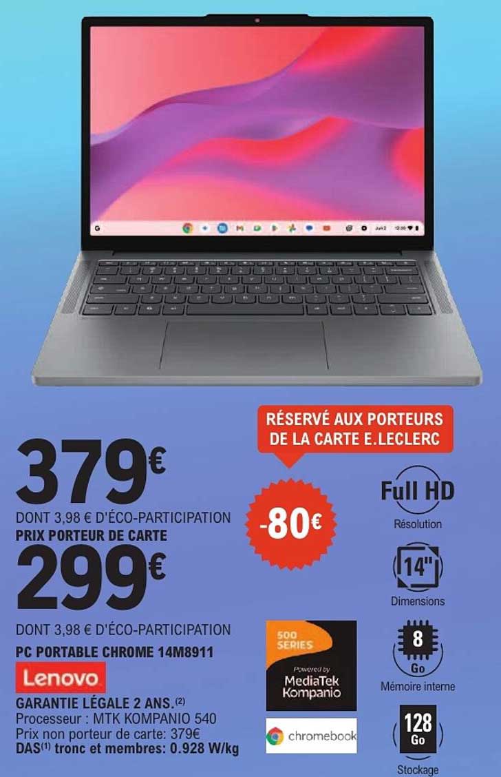 PC PORTABLE CHROME 14M8911