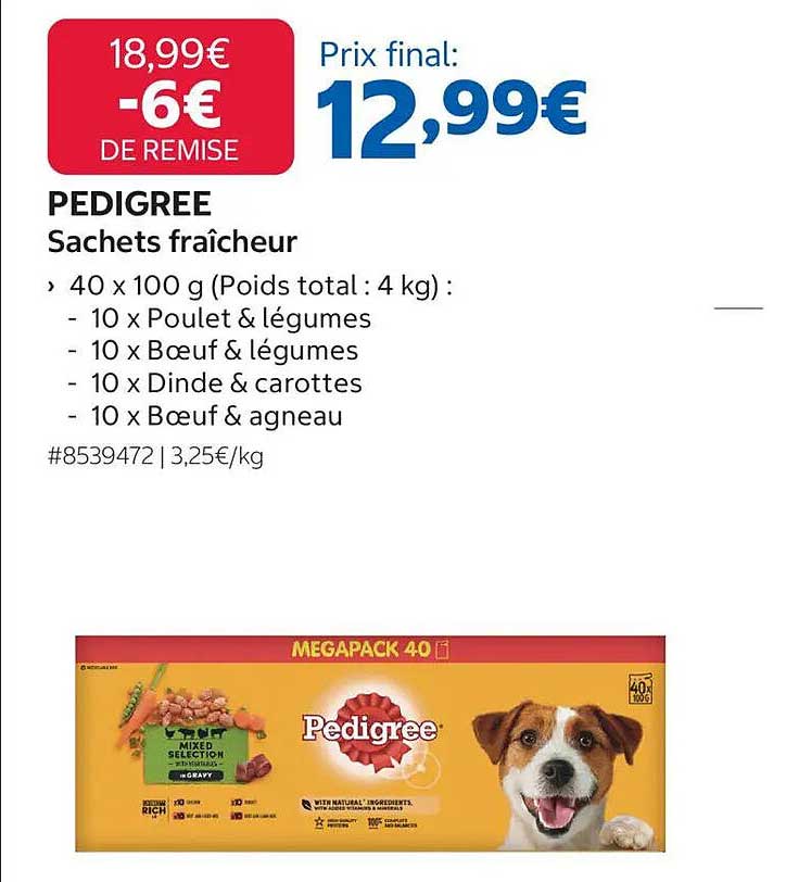 PEDIGREE Sachets fraîcheur
