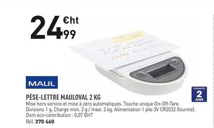 PÈSE-LETTRE MAULOVAL 2 KG