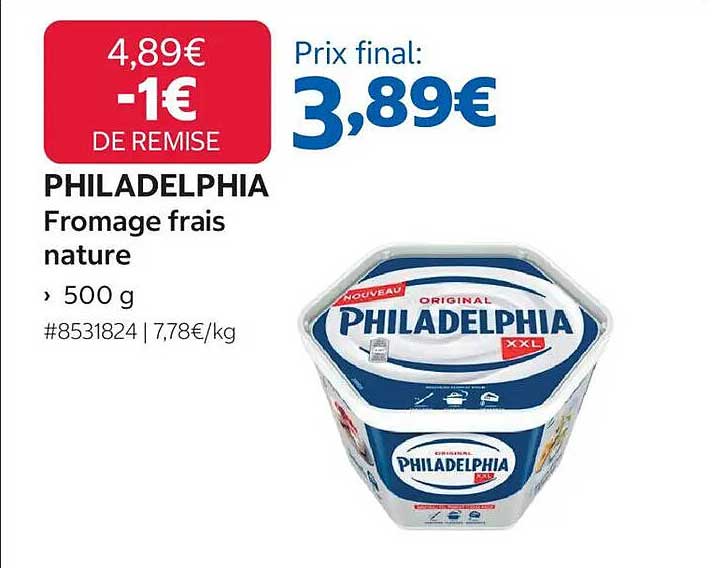 PHILADELPHIA Fromage frais nature