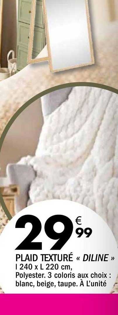 PLAID TEXTURÉ « DILINE »