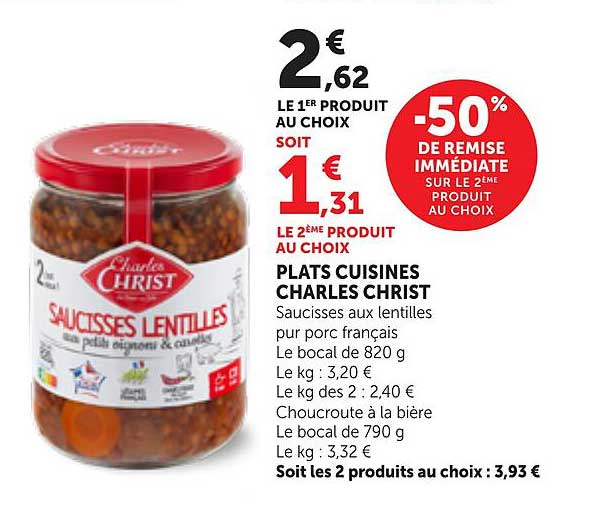 PLATS CUISINES CHARLES CHRIST