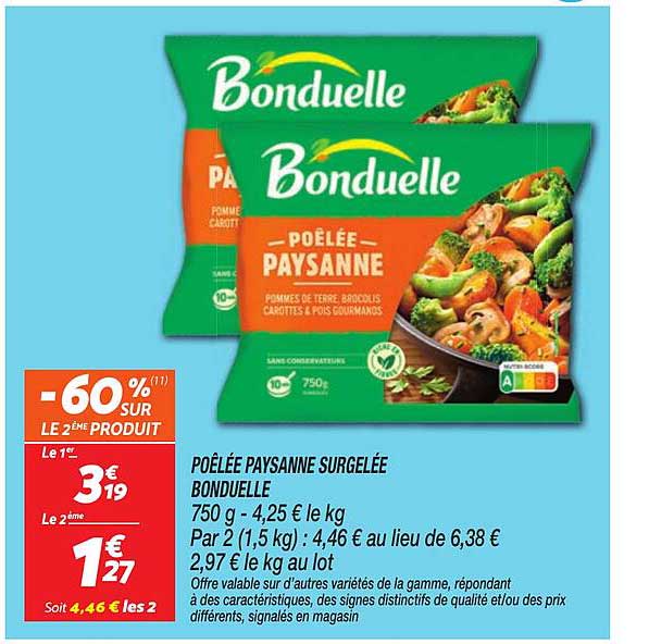 POÊLÉE PAYSANNE SURGELÉE BONDUELLE
