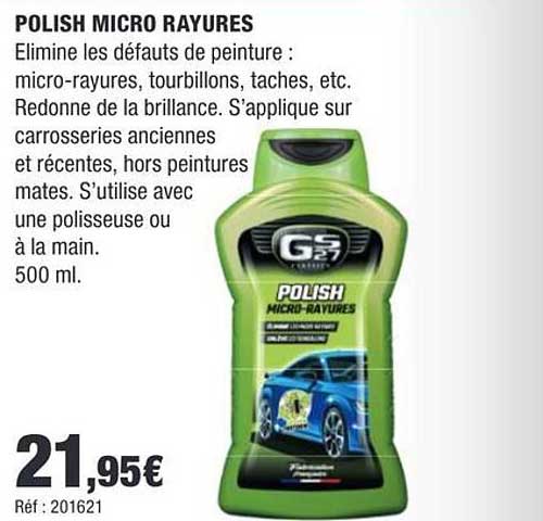 POLISH MICRO RAYURES
