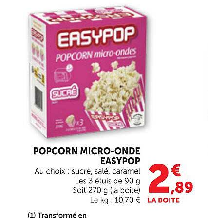 POPCORN MICRO-ONDE EASYPOP