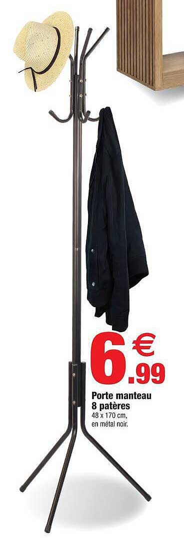 Porte manteau 8 patères