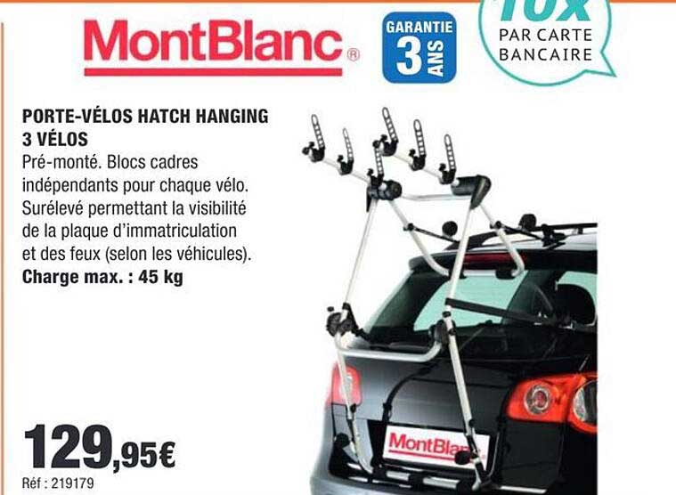 PORTE-VÉLOS HATCH HANGING 3 VÉLOS