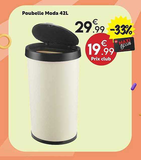 Poubelle Moda 42L