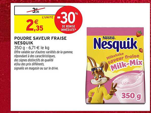 POUDRE SAVEUR FRAISE NESQUIK