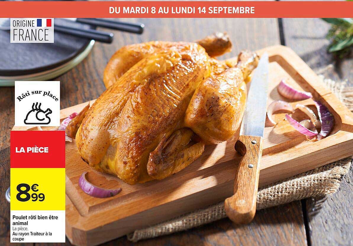 Poulet rôti bien être animal