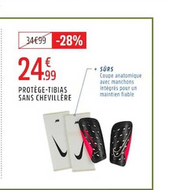 PROTÈGE-TIBIAS SANS CHEVILLIÈRE