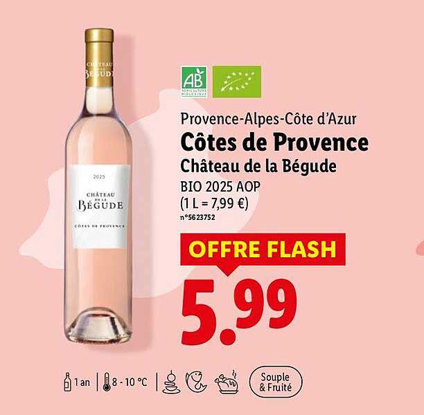 Provence-Alpes-Côte d’Azur Côtes de Provence Château de la Bégude BIO 2025 AOP