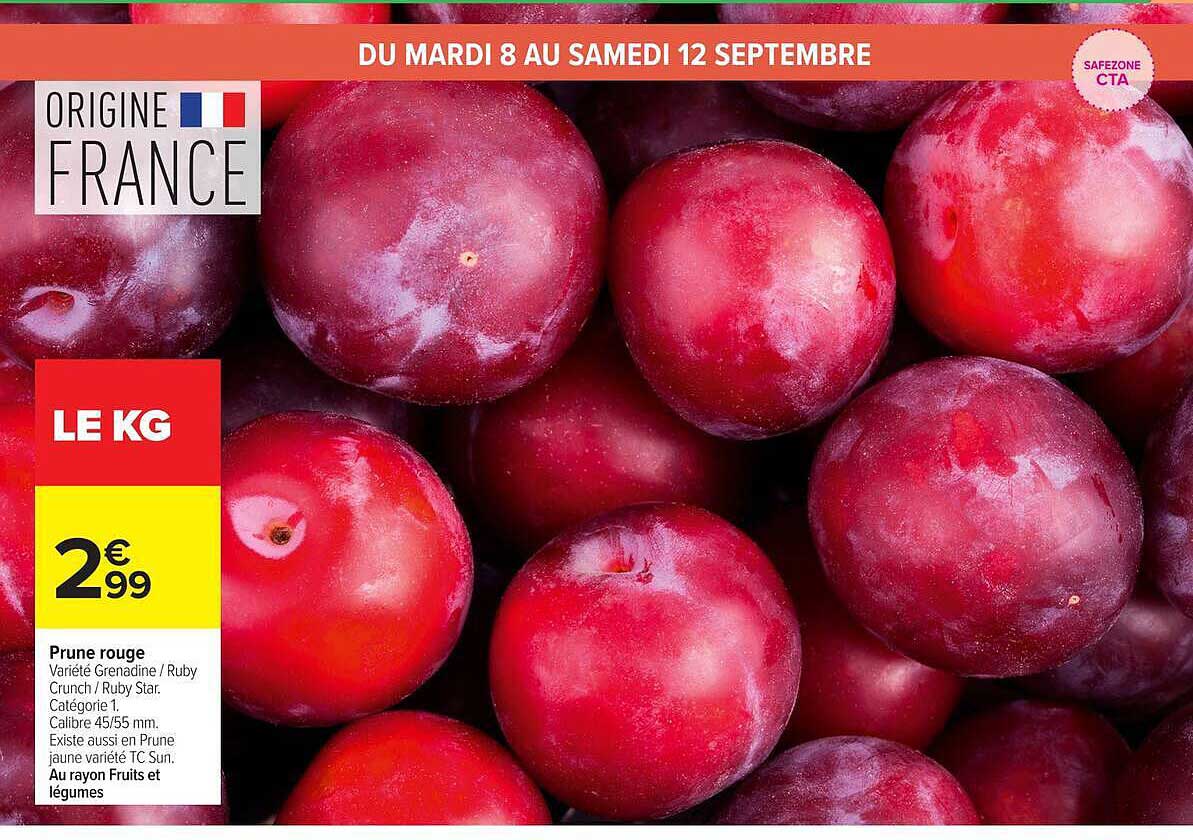 Prune rouge